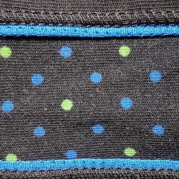 Catherines Women's 3X Black with Blue & Green Polks Dots Zip up Jacket NWT - Picture 2 of 7